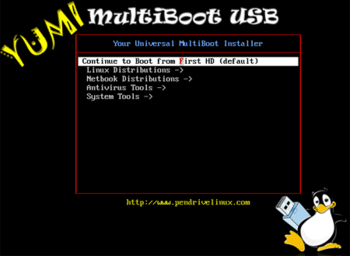 YUMI (Your Universal Multiboot Installer) screenshot 2