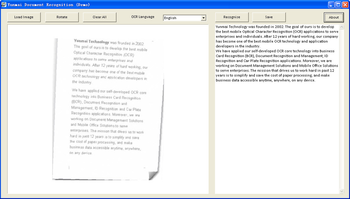 Yunmai Document Recognition Demo Version screenshot