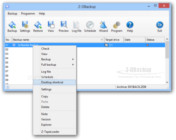 Z-DBackup screenshot 10