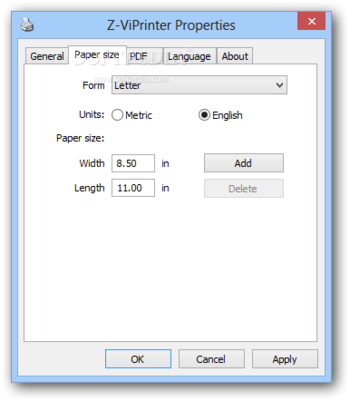 Z-ViPrinter screenshot 3