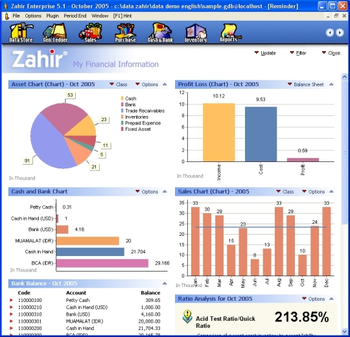 Zahir Accounting screenshot