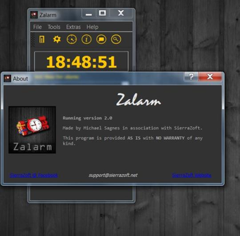 Zalarm screenshot