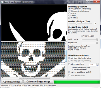 Zalgo Image Creator screenshot