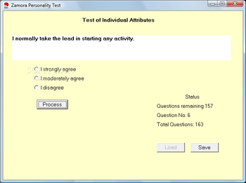 Zamora Personality Test screenshot 2