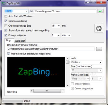 ZapBing screenshot 2
