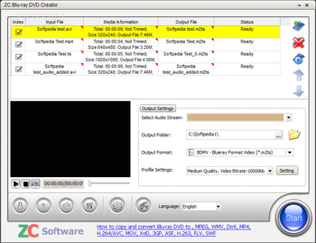 ZC Blu-ray DVD Creator screenshot