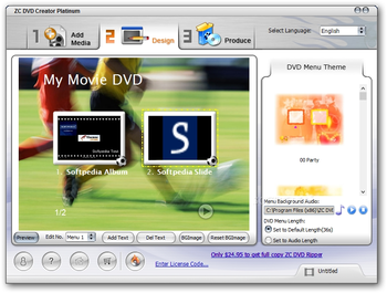 ZC DVD Creator Platinum screenshot 2
