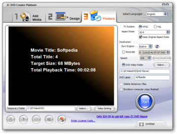 ZC DVD Creator Platinum screenshot 4