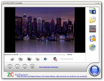 ZC DVD to HDTV Converter screenshot