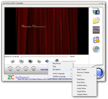 ZC DVD to HDTV Converter screenshot 2