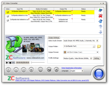 ZC Video Converter screenshot