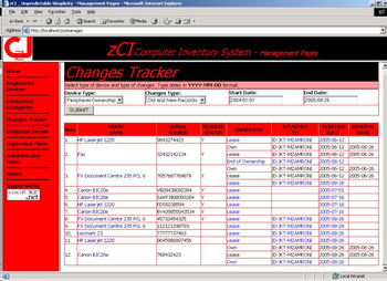 zCI Computer Inventory System screenshot 4