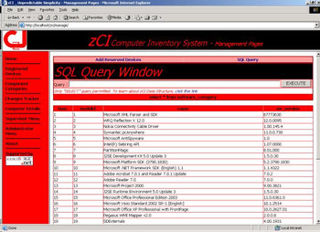 zCI Computer Inventory System screenshot 5