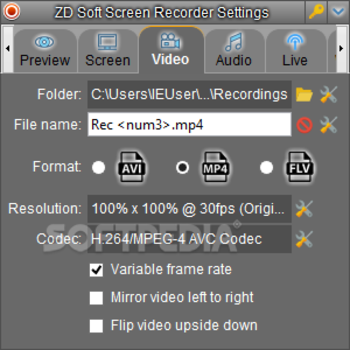 ZD Soft Screen Recorder screenshot 5