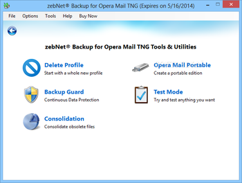 zebNet Backup for Opera Mail TNG screenshot 7