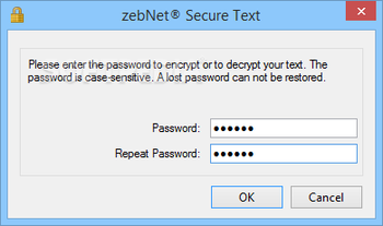 zebNet Secure Text screenshot 2