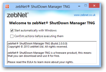 zebNet ShutDown Manager TNG screenshot 2