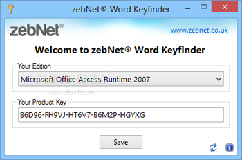 zebNet Word Keyfinder screenshot