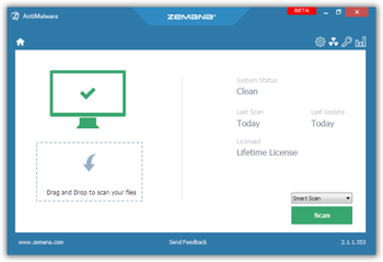 Zemana AntiMalware screenshot