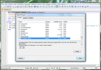 Zen Coding for Notepad++ screenshot 3