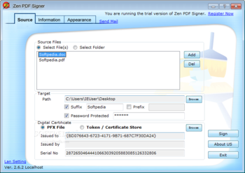 Zen PDF Signer screenshot