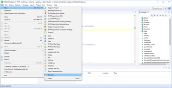 Zend Studio screenshot 2