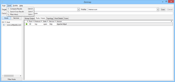Zenmap screenshot 2