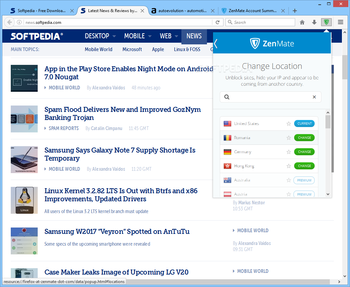 ZenMate VPN for Firefox screenshot 2