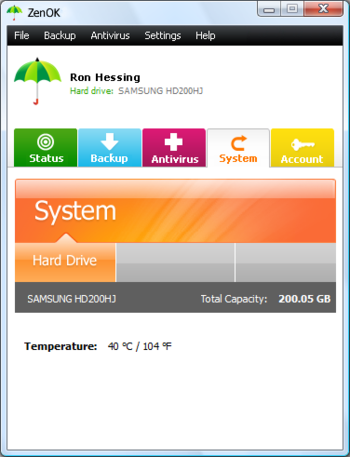 ZenOK Online Backup Professional screenshot 2