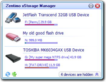 Zentimo xStorage Manager screenshot