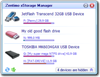 Zentimo xStorage Manager screenshot