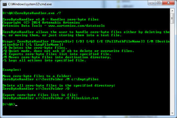 Zero Byte Handler screenshot