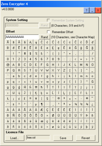 Zero Encrypter screenshot