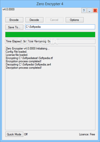 Zero Encrypter screenshot