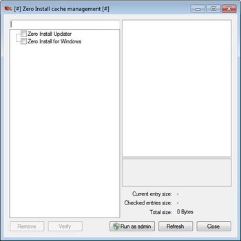 Zero Install screenshot