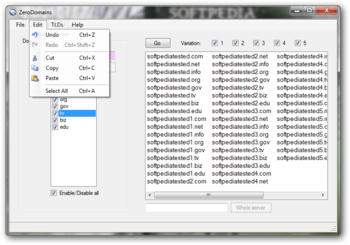 ZeroDomains screenshot 2