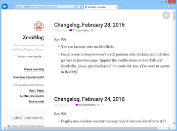 ZeroNet screenshot 4