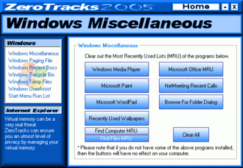 ZeroTracks 2005 screenshot