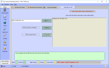 Zeus Internet Marketing Robot screenshot 3