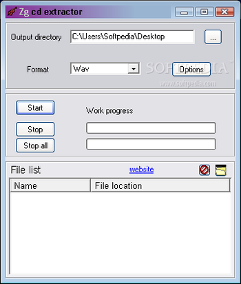 Zg cd extractor screenshot
