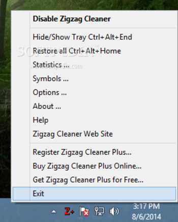 Zigzag Cleaner Plus screenshot