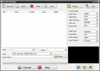 Ziiosoft DVD Ripper screenshot