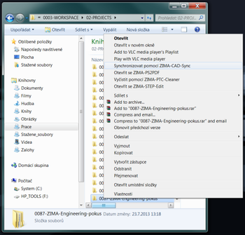 Zima-cad-sync screenshot