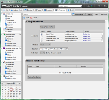 Zimbra Desktop screenshot 16