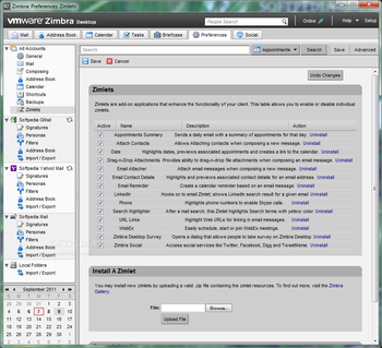Zimbra Desktop screenshot 17
