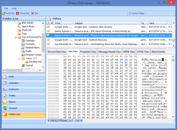 Zimbra ZDB Viewer screenshot 3