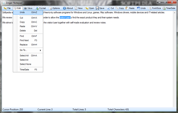 Zinger Notepad screenshot 2