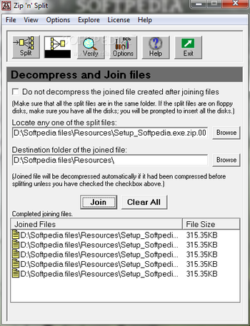 Zip 'n' Split screenshot 3