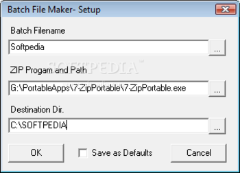 ZIP Batch File Maker screenshot 2