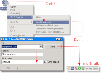 Zip & Email screenshot